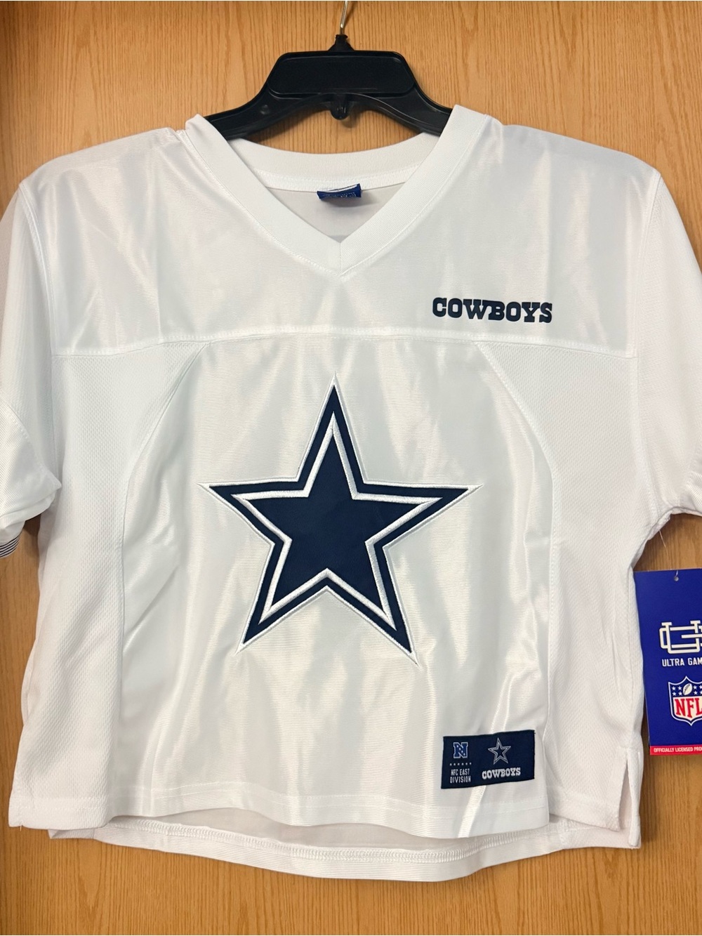NFL CowBoys CropTop Jersey  Size Large NWT